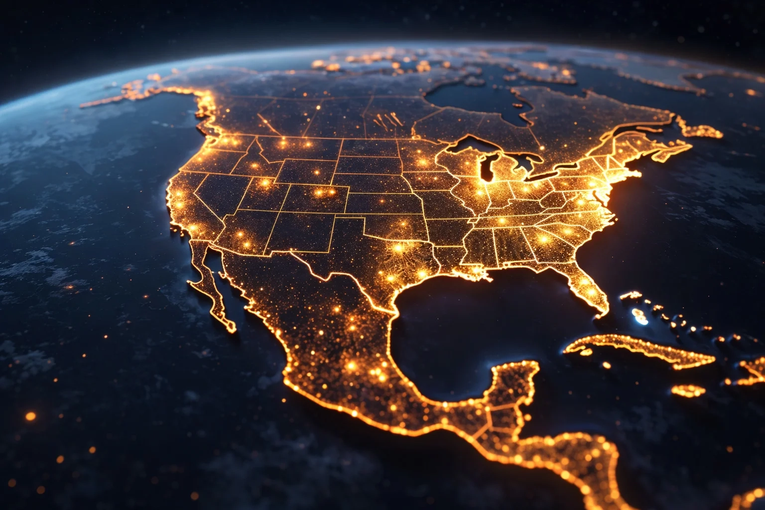 Cobertura Auralink - Red de conectividad en Norteamérica